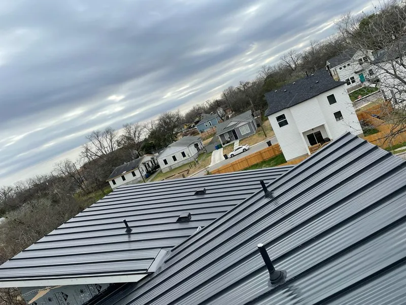 Standing seam metal roof panels with vents for Skylight Repair in South Lake Tahoe